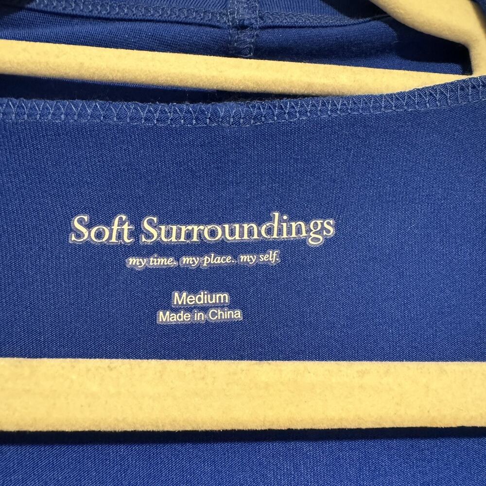 Soft Surroundings Cobalt Blue Viscose Cardigan Longline Size Medium - Picture 4 of 6